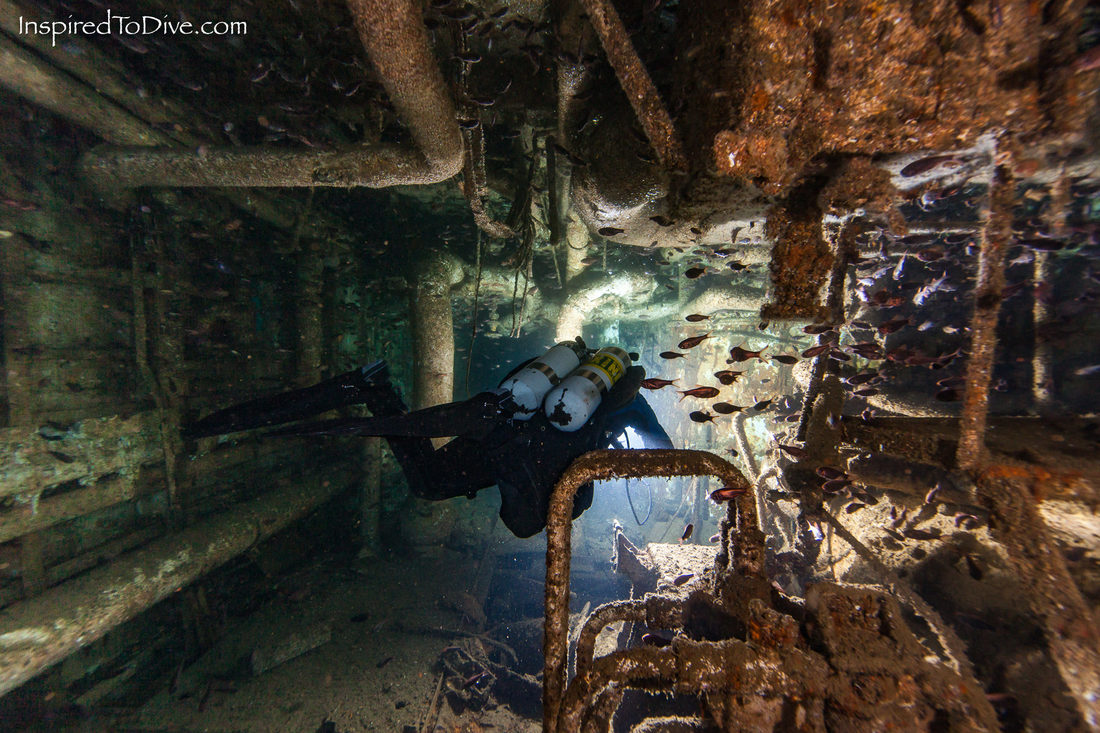 Canterbury wreck in the Bay of Islands in New Zealand