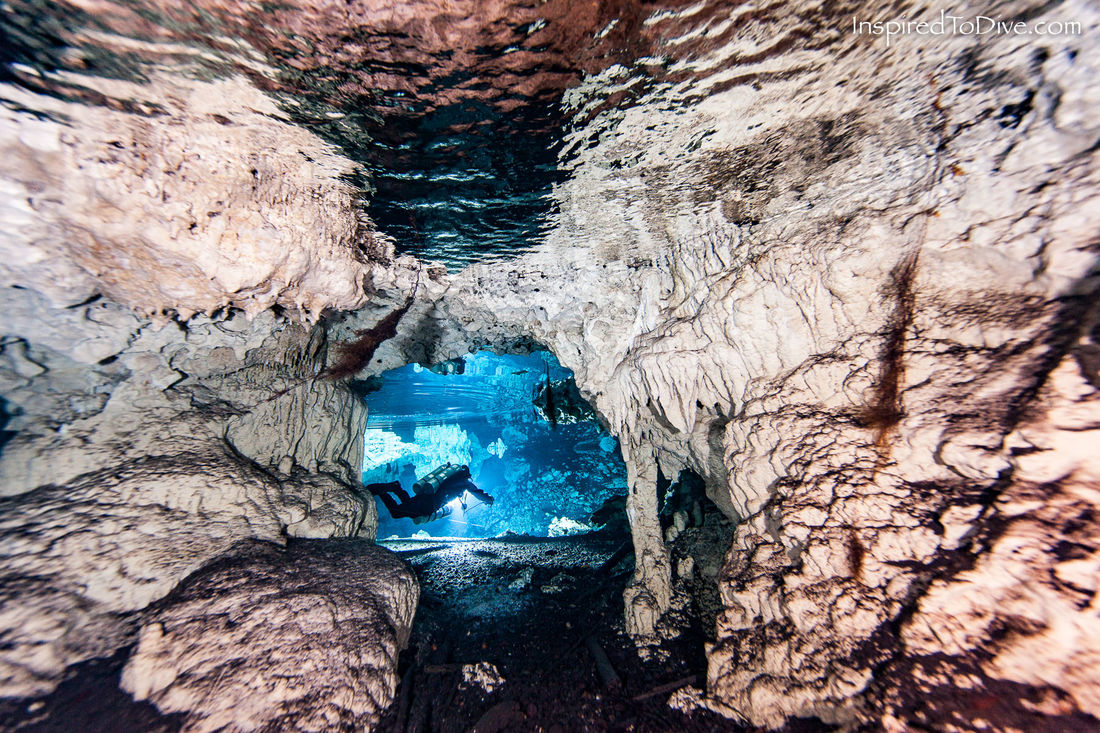 Using underwater photography to look into the caves