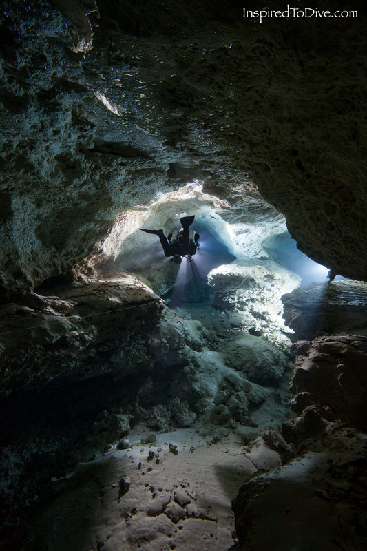 Glory Run tunnel in cave system Tortuga in Mexico
